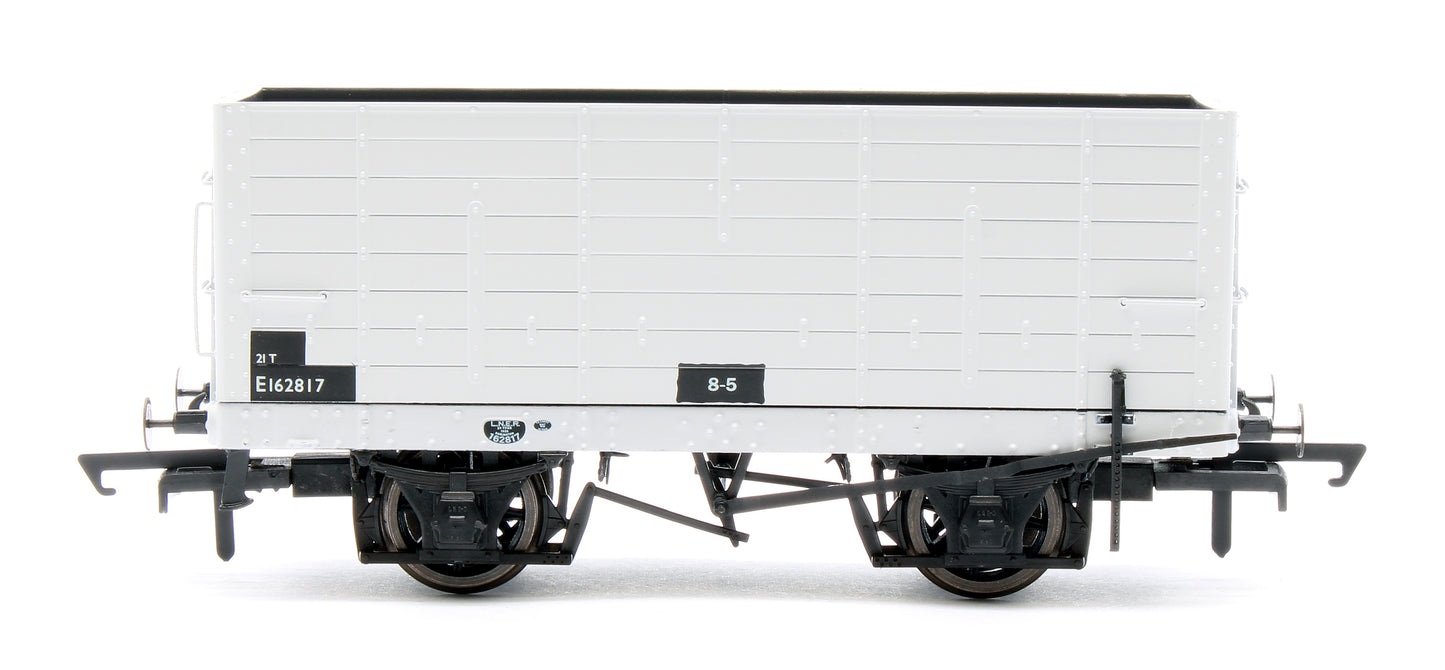 NER 20t Hopper - DGM 12 Hopper - BR Grey, with black panels - Triple Pack