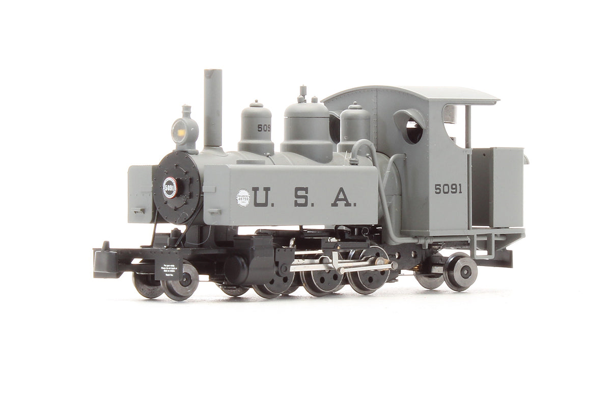 Pre-Owned Baldwin 2-6-2 Grey Black Lettering Steam Locomotive
