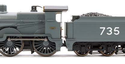 SECR Maunsell D1 Class SECR Grey 4-4-0 Steam Locomotive No.735 (DCC Sound)