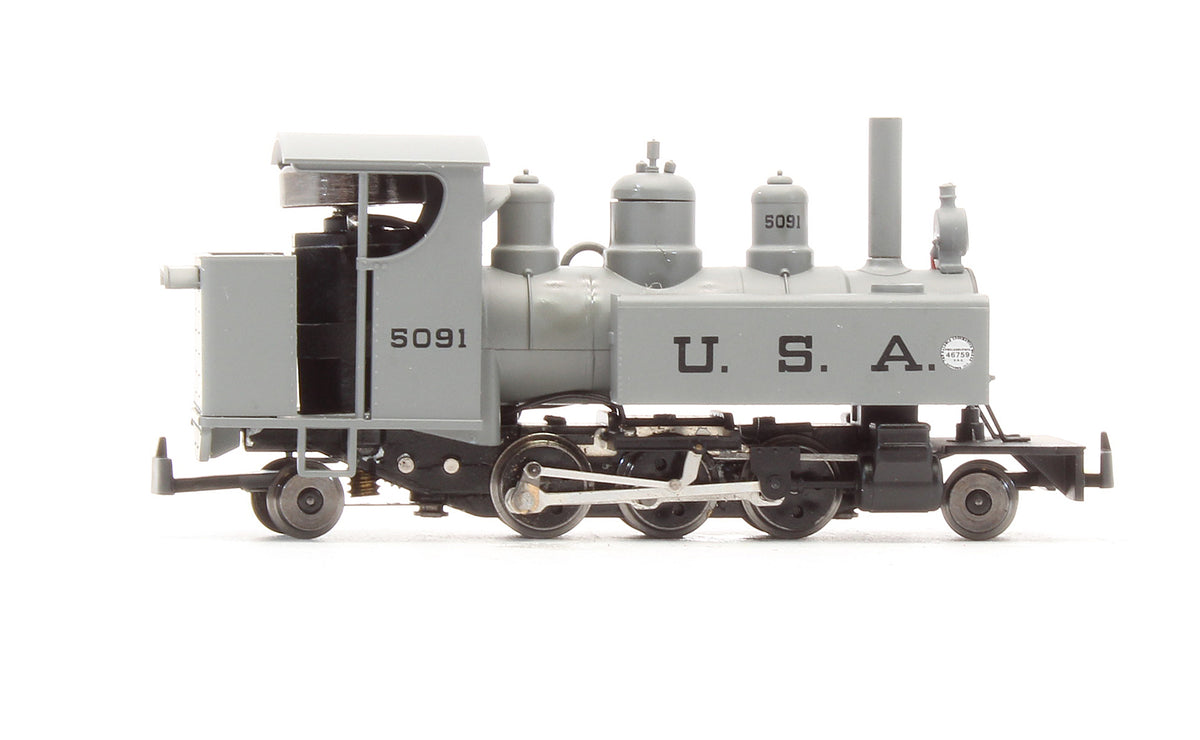 Pre-Owned Baldwin 2-6-2 Grey Black Lettering Steam Locomotive