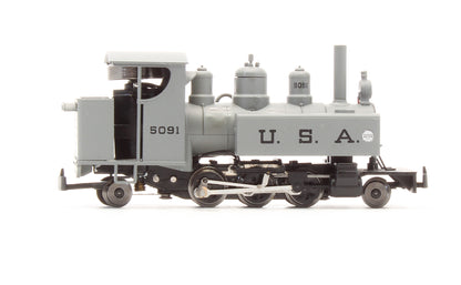 Pre-Owned Baldwin 2-6-2 Grey Black Lettering Steam Locomotive