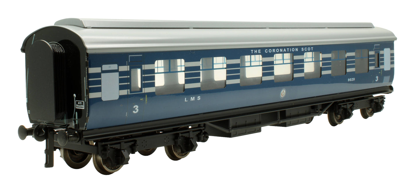Pre-Owned Set A LMS Blue Coronation Scot Kitchen Stanier Coach