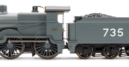 Pre-Owned SECR Maunsell D1 Class SECR Grey 4-4-0 Steam Locomotive No.735