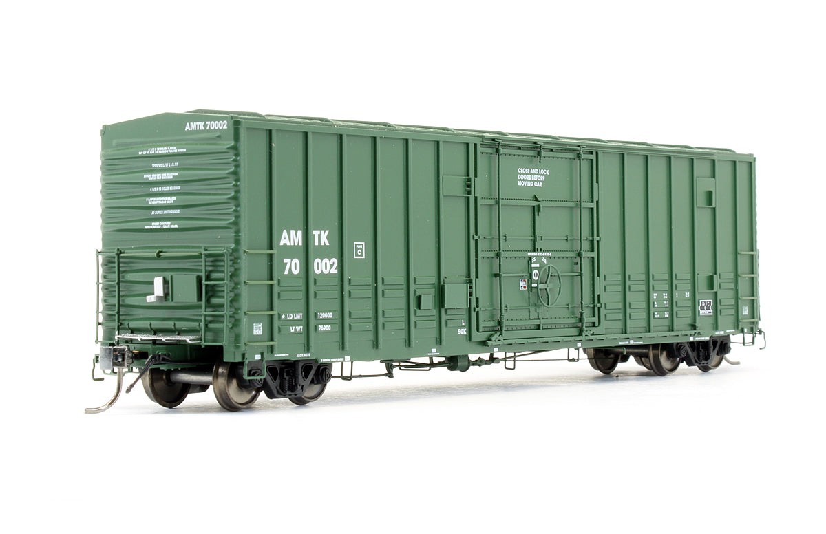 Pre-Owned PC&F B-100-40 Boxcar Amtrak Green - Road #70002