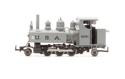 Pre-Owned Baldwin 2-6-2 Grey Black Lettering Steam Locomotive
