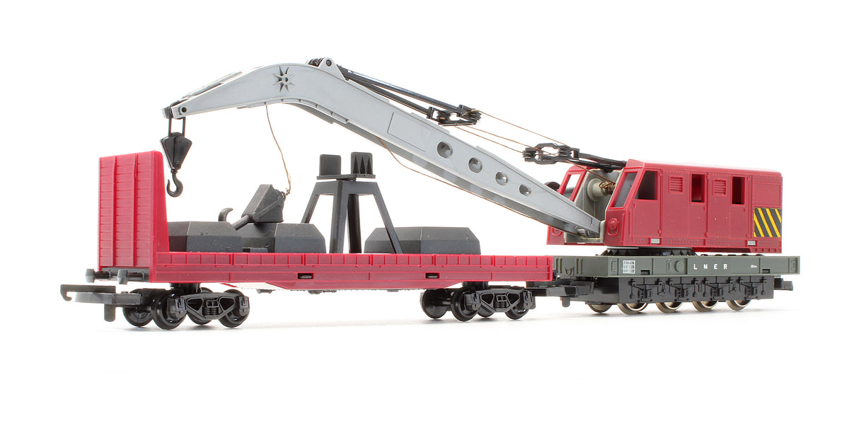 Pre-Owned LNER Breakdown Crane And Support Wagon