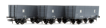 NER 20t Hopper - DGM 12 Hopper - LNER Grey - Triple Pack