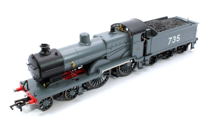 SECR Maunsell D1 Class SECR Grey 4-4-0 Steam Locomotive No.735 (DCC Sound)