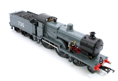 SECR Maunsell D1 Class SECR Grey 4-4-0 Steam Locomotive No.735 (DCC Sound)