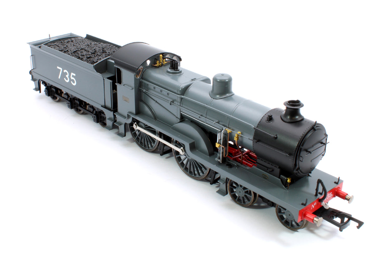 Pre-Owned SECR Maunsell D1 Class SECR Grey 4-4-0 Steam Locomotive No.735