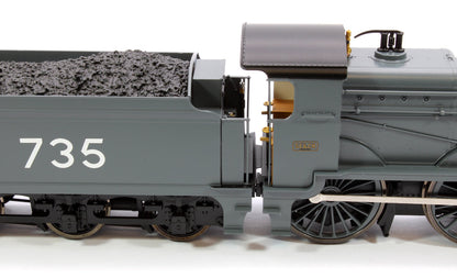 Pre-Owned SECR Maunsell D1 Class SECR Grey 4-4-0 Steam Locomotive No.735