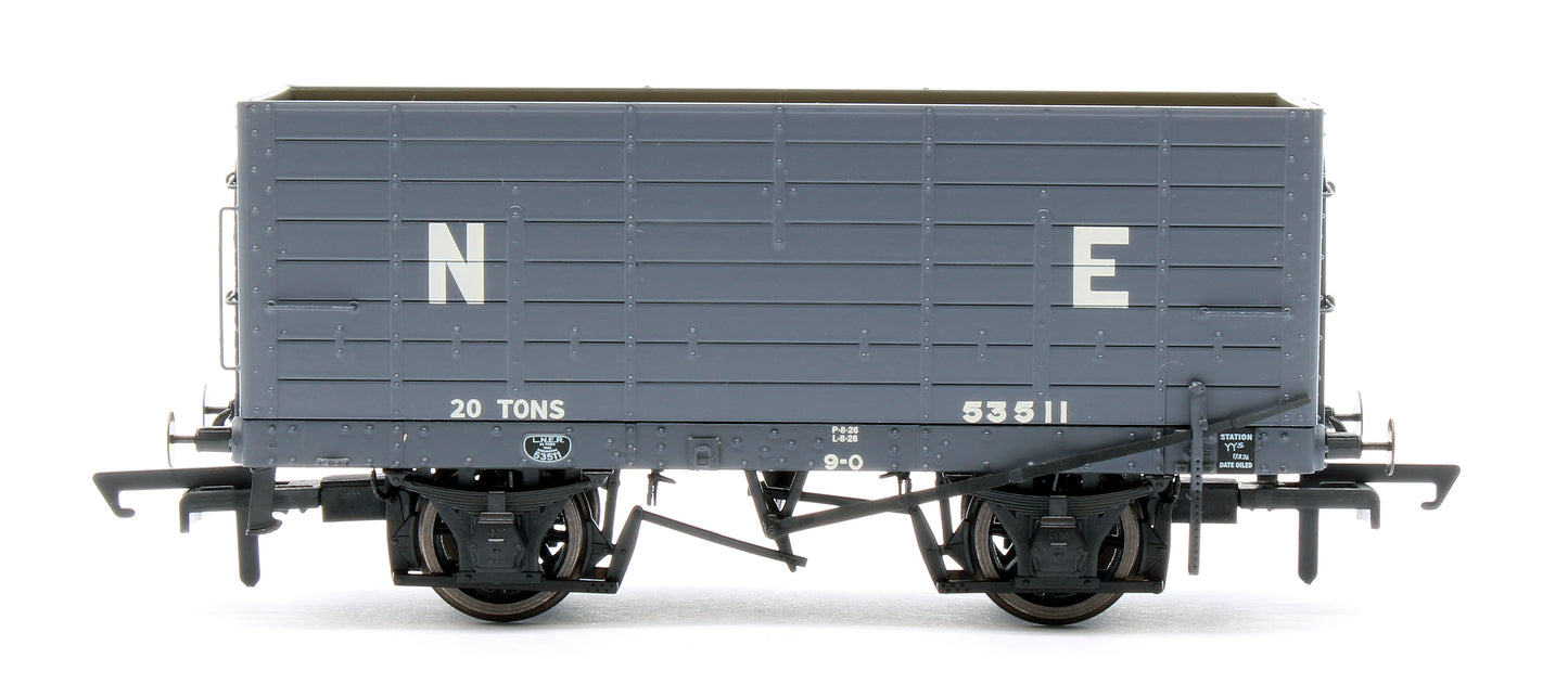 NER 20t Hopper - DGM 12 Hopper - LNER Grey - Triple Pack