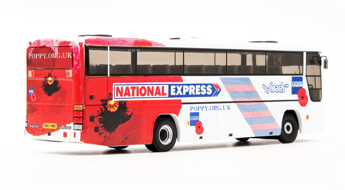 Pre-Owned OM43305 Plaxton Premiere National Express poppy Appeal