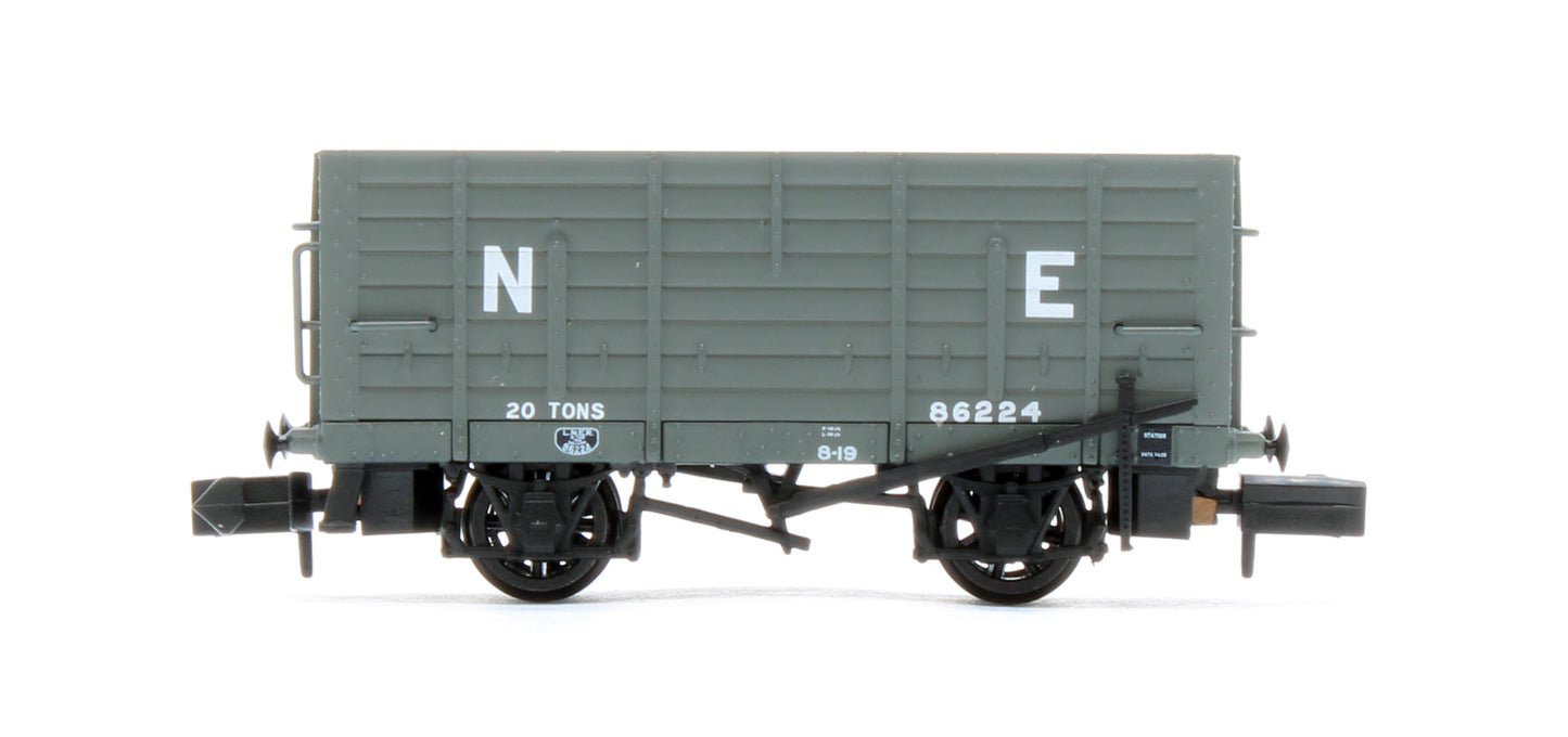 373-376 LNER D12 Coal Hopper LNER Grey No.86224