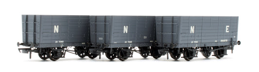 NER 20t Hopper - P7 Hopper - LNER Grey - Triple Pack