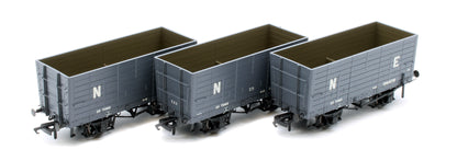 NER 20t Hopper - P7 Hopper - LNER Grey - Triple Pack