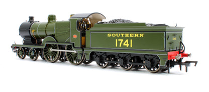 Pre-Owned 4S-028-003 SECR Maunsell D1 Class Southern SR Maunsell Olive Green 4-4-0 Steam Locomotive (with Top Feed) No.1741