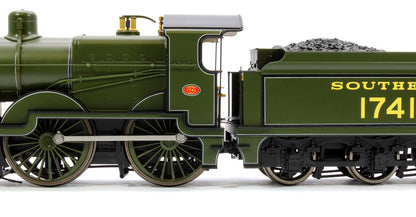 Pre-Owned 4S-028-003 SECR Maunsell D1 Class Southern SR Maunsell Olive Green 4-4-0 Steam Locomotive (with Top Feed) No.1741