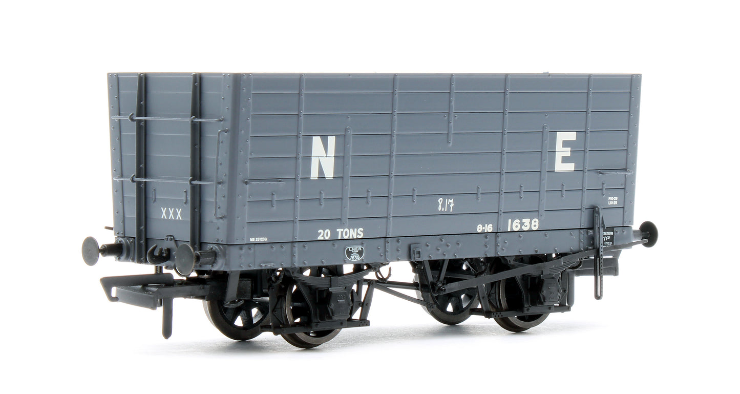 NER 20t Hopper - P7 Hopper - LNER Grey - Triple Pack