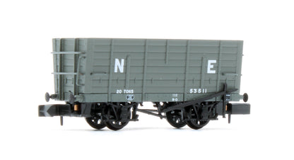 373-376A LNER D12 Coal Hopper LNER Grey No.53511