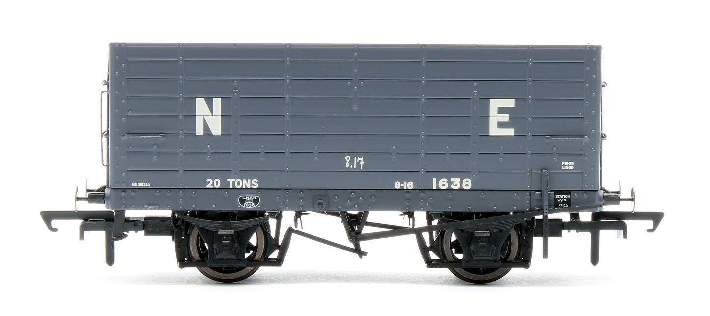 NER 20t Hopper - P7 Hopper - LNER Grey - Triple Pack