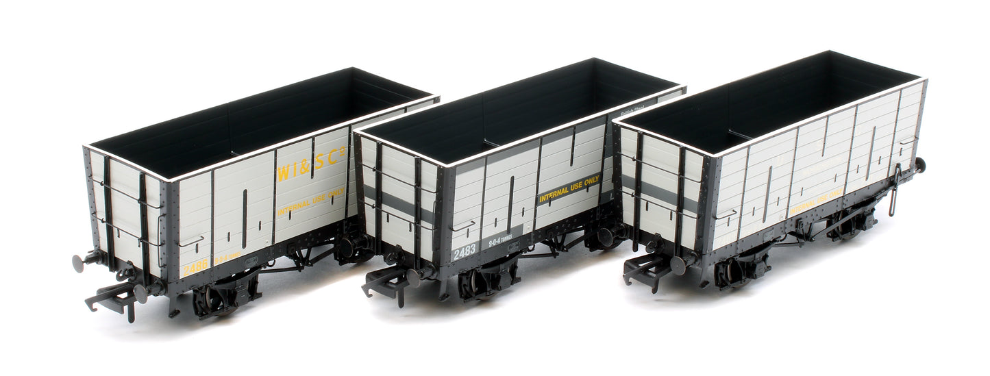 NER 20t Hopper - DGM 12 Hopper - United Steel Company Grey - Triple Pack