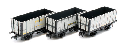 NER 20t Hopper - DGM 12 Hopper - United Steel Company Grey - Triple Pack