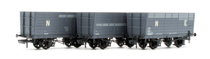 NER 20t Hopper - DGM 12 Hopper - BR Grey - Triple Pack