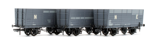 NER 20t Hopper - DGM 12 Hopper - BR Grey - Triple Pack