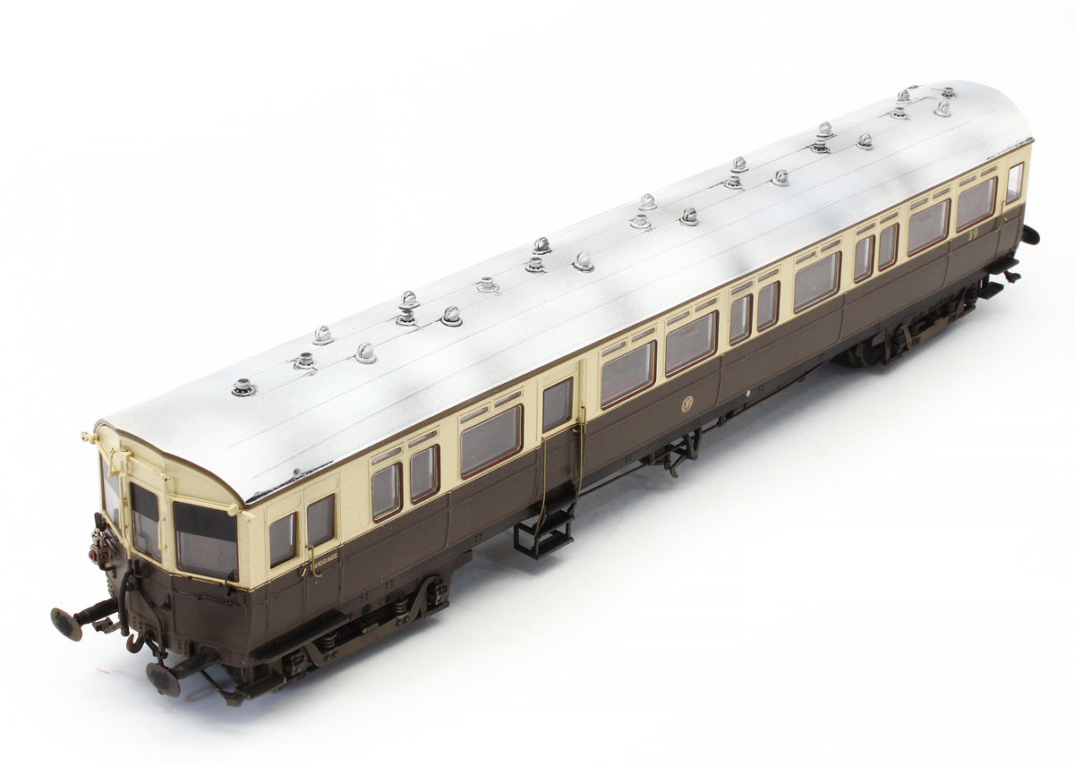 Pre-Owned 4P-004-004 Autocoach GWR Shirt Button 39 Chocolate & Cream - Custom Weathered