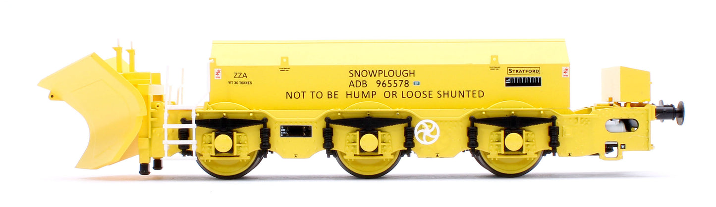 Beilhack Snowplough ZZA ADB965578/579 'Stratford Shark' BR yellow (ex Class 40) Twin Pack