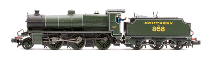 Pre-Owned 372-930 N Class 2-6-0 No.868 SR Olive Green Steam Locomotive