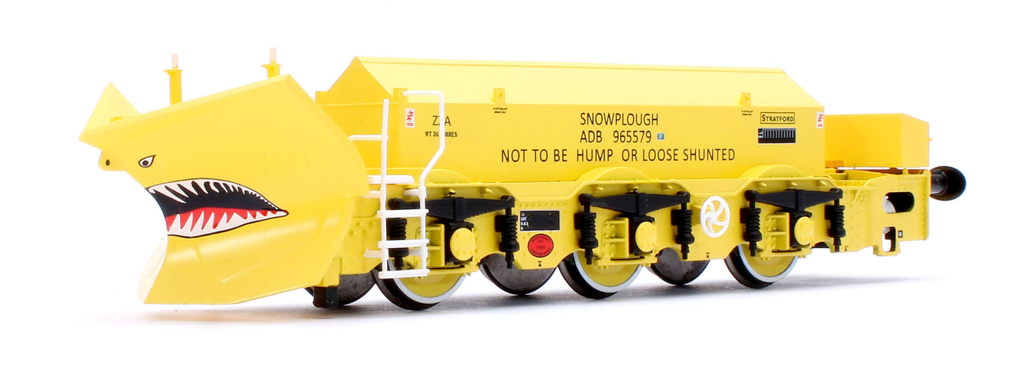 Beilhack Snowplough ZZA ADB965578/579 'Stratford Shark' BR yellow (ex Class 40) Twin Pack