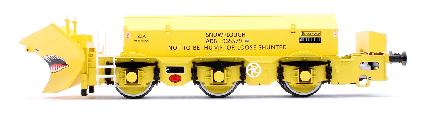 Beilhack Snowplough ZZA ADB965578/579 'Stratford Shark' BR yellow (ex Class 40) Twin Pack
