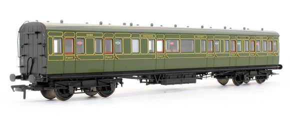 Pre-Owned SE&CR 60' Birdcage Composite Lavatory Coach Southern Railway Olive Green '5453'