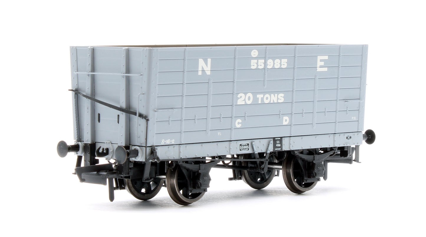 NER 20t Hopper - P7 Hopper - 1911-1922 Pre-Grouping: NER Grey - Triple Pack