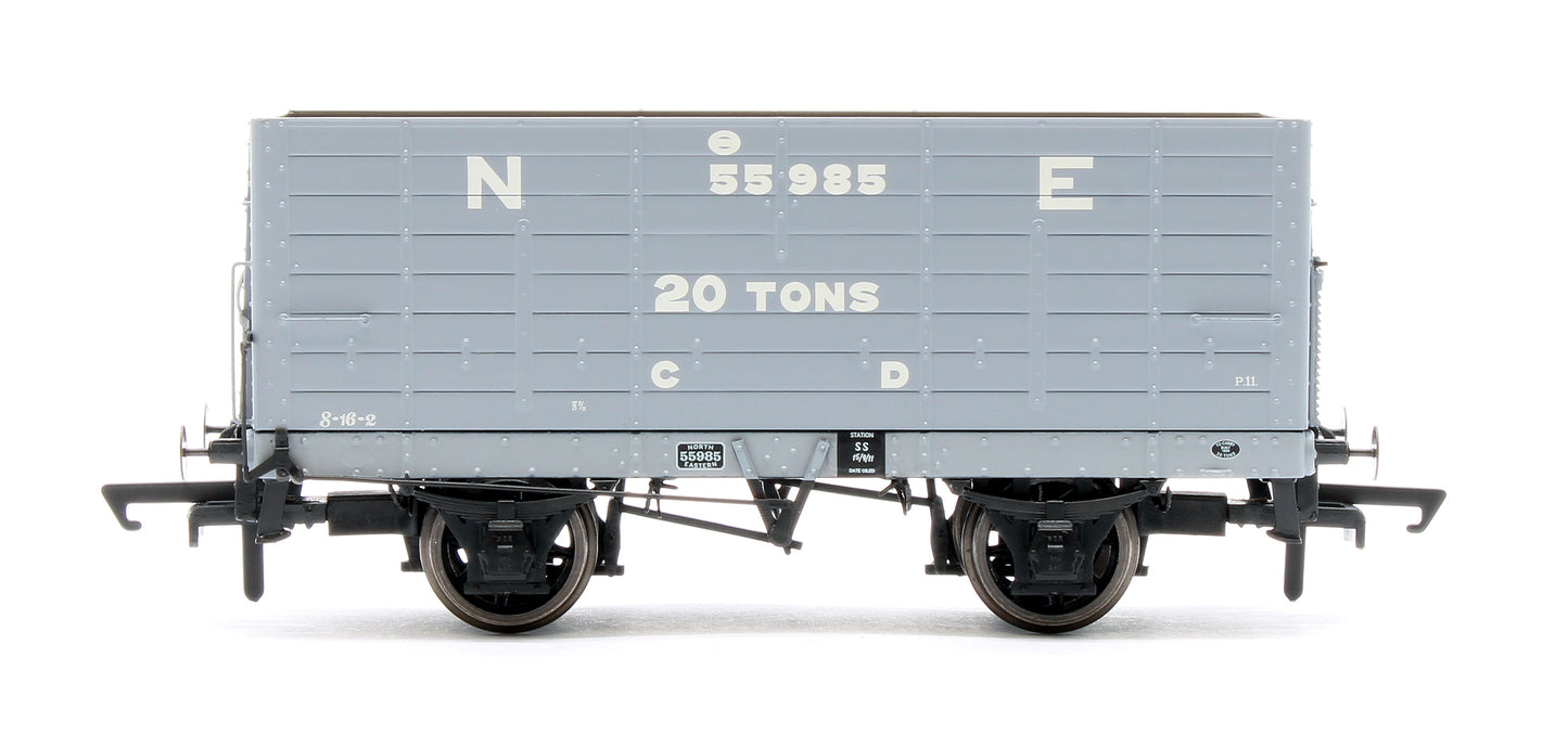 NER 20t Hopper - P7 Hopper - 1911-1922 Pre-Grouping: NER Grey - Triple Pack