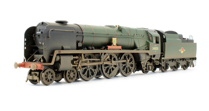 Pre-Owned R2584 BR Green 4-6-2 Rebuilt West Country Class 'Plymouth' 34003 Steam Locomotive - Weathered - DCC Fitted