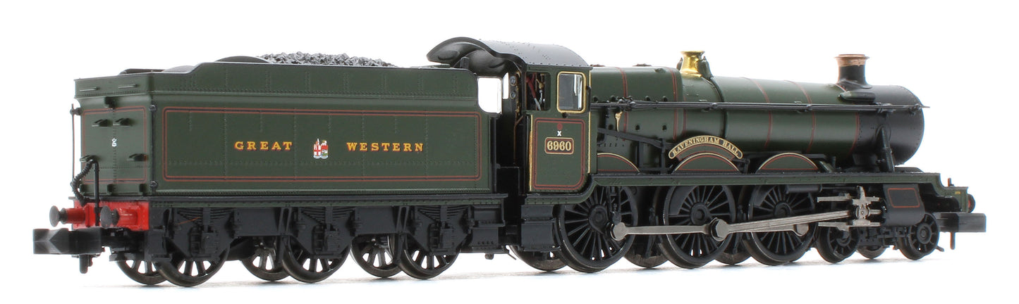 372-450SF GWR 'Modified Hall' 6960 'Raveningham Hall' GWR Lined Green (GW Crest) Steam Locomotive - DCC Sound