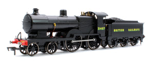 SECR Maunsell D1 Class BR Black (Sunshine Lettering) 4-4-0 Steam Locomotive No.31487 (DCC Sound)