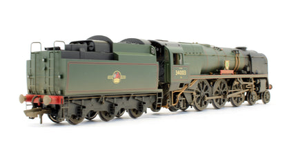 Pre-Owned R2584 BR Green 4-6-2 Rebuilt West Country Class 'Plymouth' 34003 Steam Locomotive - Weathered - DCC Fitted