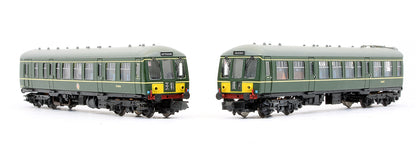 Pre-Owned 371-880 Class 108 BR Green Small Yellow Panel 2 Car DMU