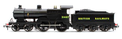 SECR Maunsell D1 Class BR Black (Sunshine Lettering) 4-4-0 Steam Locomotive No.31487