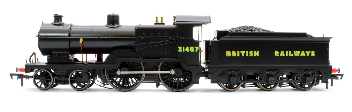 SECR Maunsell D1 Class BR Black (Sunshine Lettering) 4-4-0 Steam Locomotive No.31487 (DCC Sound)