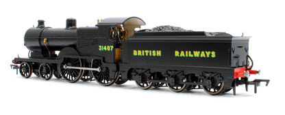 SECR Maunsell D1 Class BR Black (Sunshine Lettering) 4-4-0 Steam Locomotive No.31487 (DCC Sound)