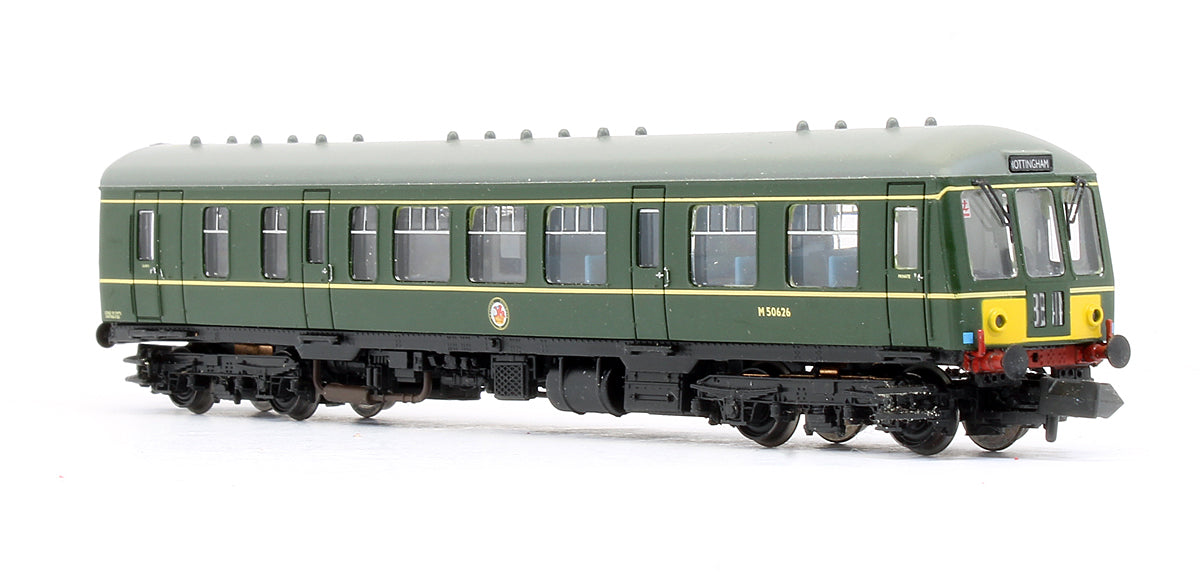 Pre-Owned 371-880 Class 108 BR Green Small Yellow Panel 2 Car DMU
