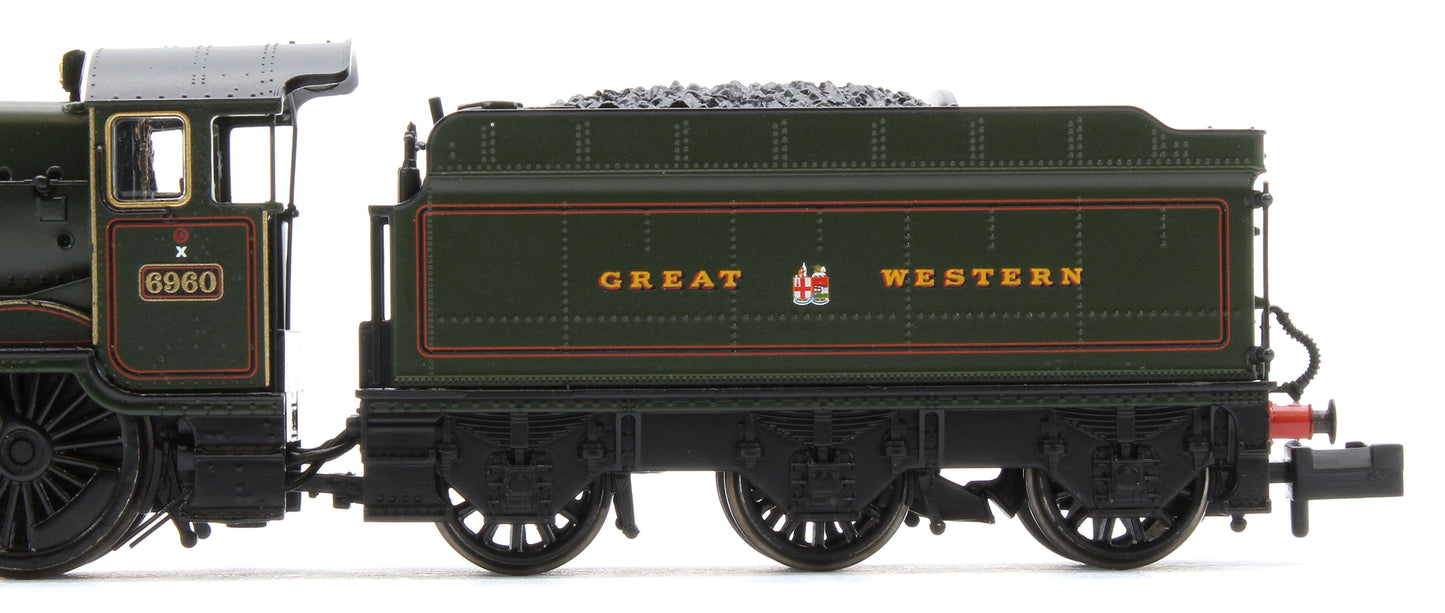 372-450SF GWR 'Modified Hall' 6960 'Raveningham Hall' GWR Lined Green (GW Crest) Steam Locomotive - DCC Sound