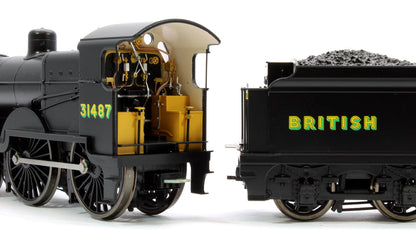 Pre-Owned 4S-028-006 SECR Maunsell D1 Class BR Black (Sunshine Lettering) 4-4-0 Steam Locomotive No.31487