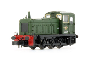 Pre-Owned Class 03 Diesel Shunter D2011 BR Plain Green Locomotive