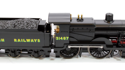 SECR Maunsell D1 Class BR Black (Sunshine Lettering) 4-4-0 Steam Locomotive No.31487